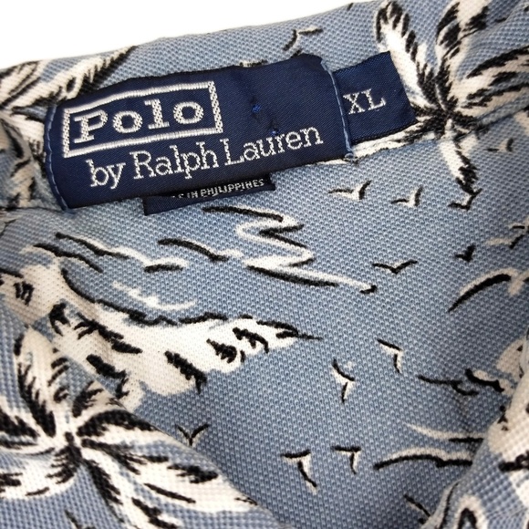 Vintage Ralph Lauren Hawaiian Polo Shirt Size XL - Picture 8 of 8